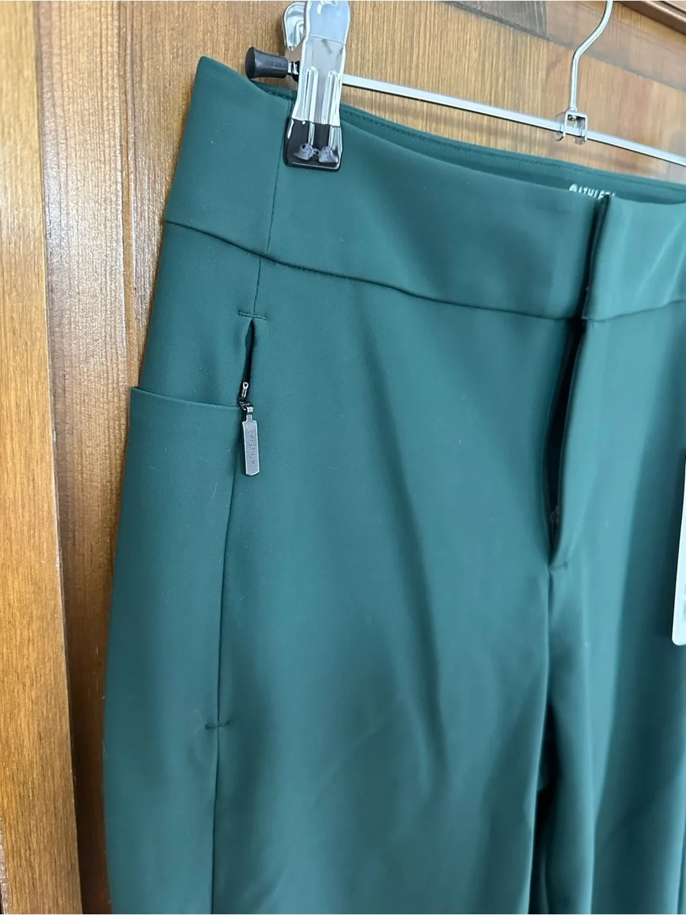 Athleta Womens Stellar Trouser - Deep Green Performance Chinos